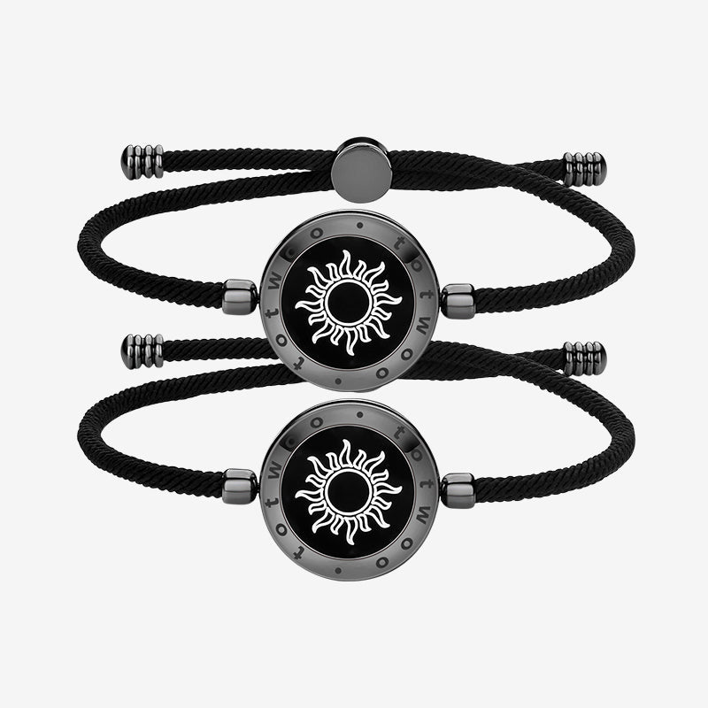 Sun&Moon Touch Bracelets with Milan Rope - Touch Bling