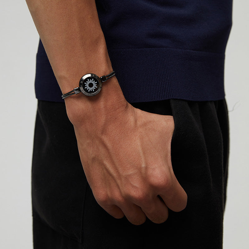 Sun&Moon Touch Bracelets with Snake Chain - Touch Bling