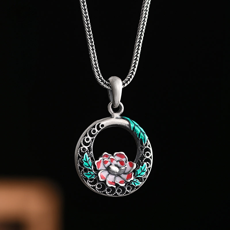 Pure Silver Safety Buckle Pendant