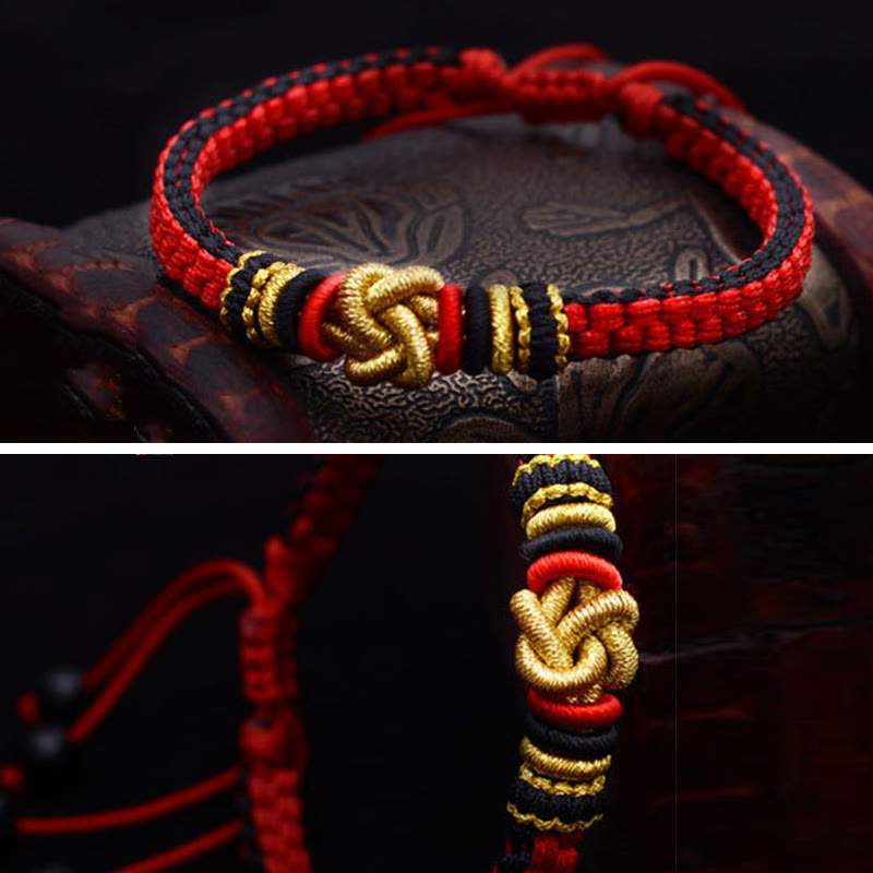 Buddha-Steine, buntes Seil, wahre Liebe, Knoten, Glück, handgefertigtes Armband