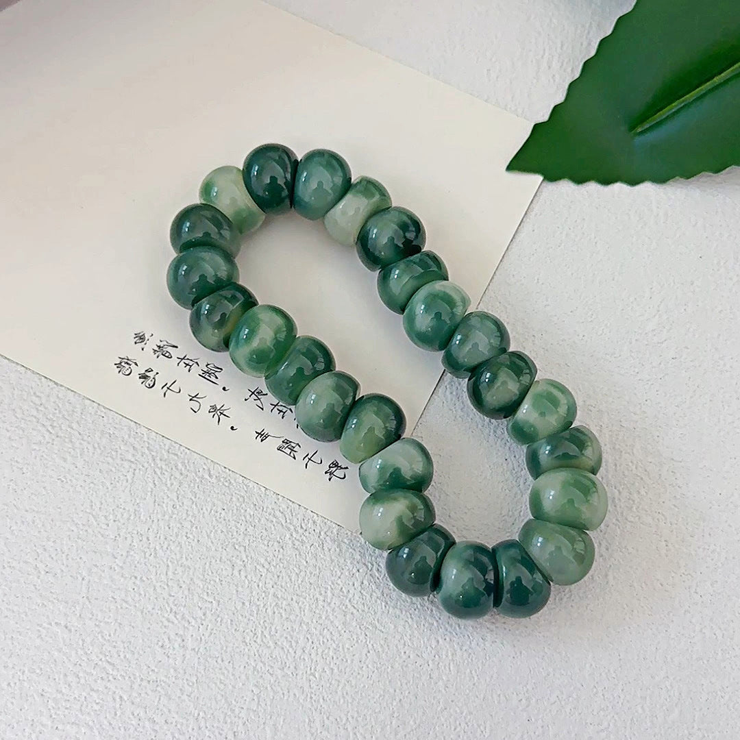 Floral Garlic Clove Stress Relief Bodhi Bracelet 14mm - Touch Bling