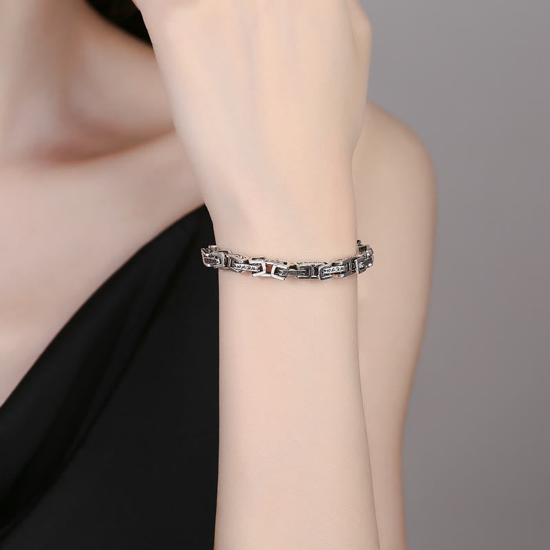 Buddha-Steine Drache Om Mani Padme Hum Graviertes Kupfer-Armband mit Glücks- und Erfolgssymbol