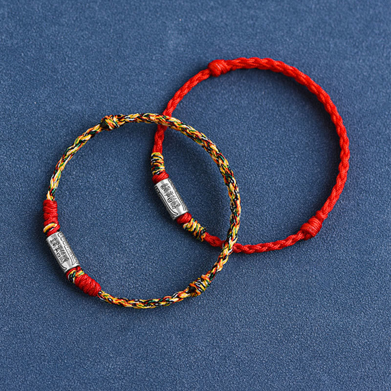 Buddha Stones Handgefertigtes Fußkettchen aus 925er Sterlingsilber mit dem Design „Alles geht gut“, Schutz und Stärke