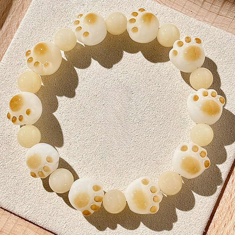 New Cute Cat Paw Bodhi Bracelet, Multiple Colors Available - Touch Bling