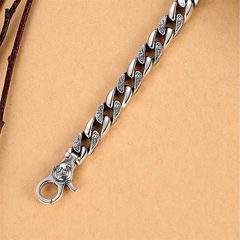 Pulsera de creatividad Vajra con doble dorje Om Mani Padme Hum del Tíbet con piedras de Buda