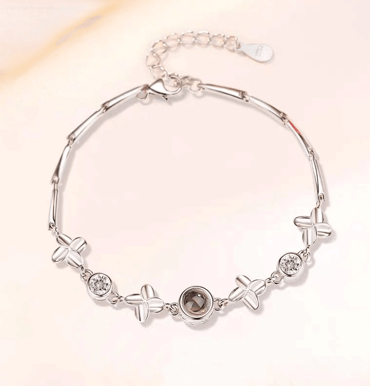Lucky Clover Photo Projection Bracelet