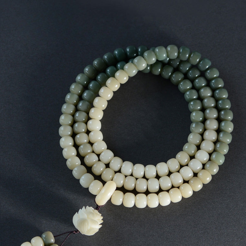 Bodhi Bracelet 108 Mala Beads Candy Gradual Change Color Lotus Bracelet - Touch Bling