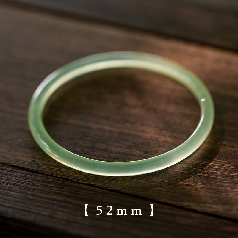 Pulsera brazalete de piedra de Buda con calcedonia verde natural, fuerza y coraje