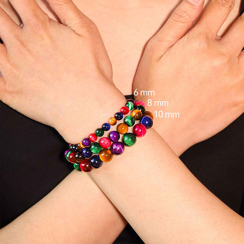 Pulsera de piedra de Buda con ojo de tigre y determinación