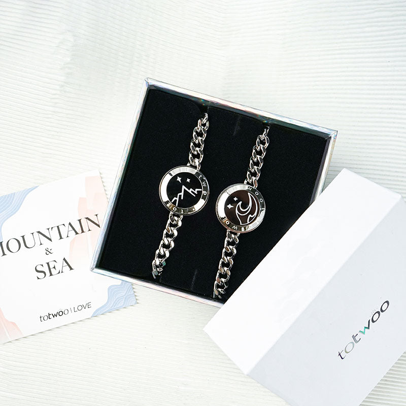 Mountain&Sea Touch Bracelets Set - Touch Bling