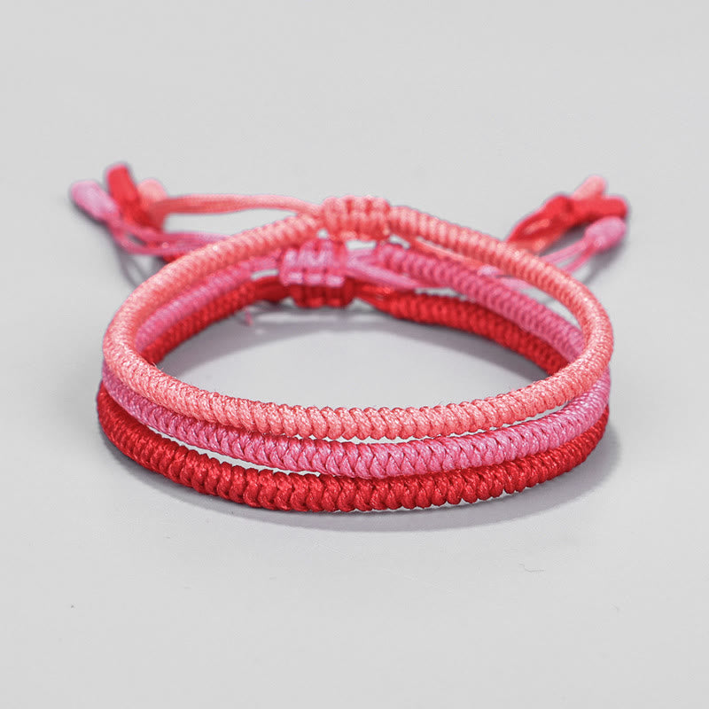 Pulsera trenzada tibetana King Kong con piedras de Buda (3 unidades)