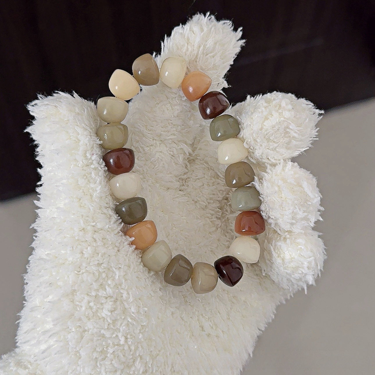 Multi-Treasure Bowl Bead Bodhi Bracelet - Touch Bling