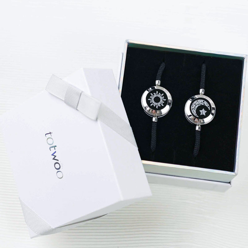 Sun&Moon Touch Bracelets with Milan Rope - Touch Bling