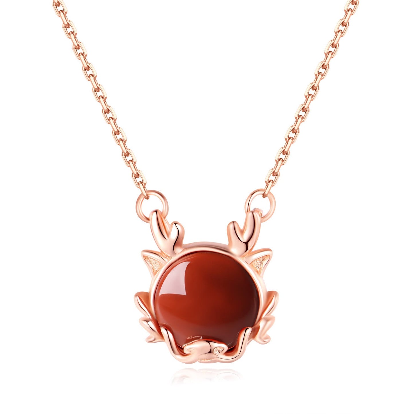 Buddha Stones 925 Sterling Silver Year of the Dragon Cinnabar Red Agate Dragon Protection Bracelet Necklace Pendant Earrings Ring