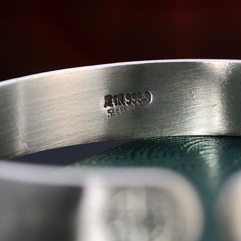 Buddha-Steine Feng Shui Fünf Kaiser Münzen Erdnuss Reichtum Armband Armreif