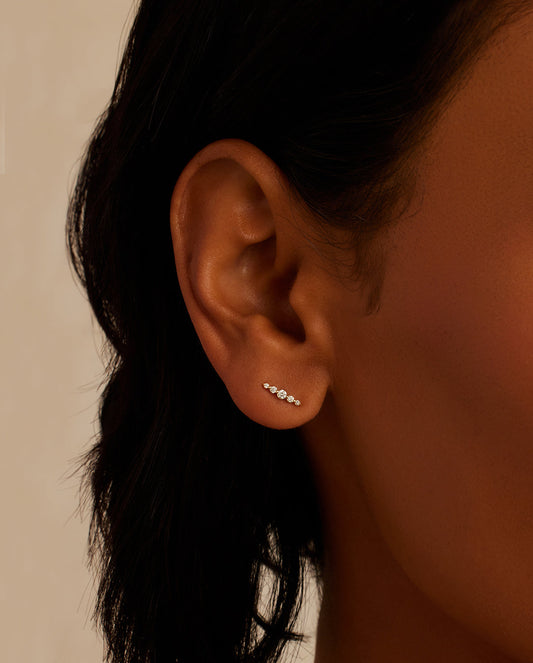 Elle Diamond Row - Pendientes individuales