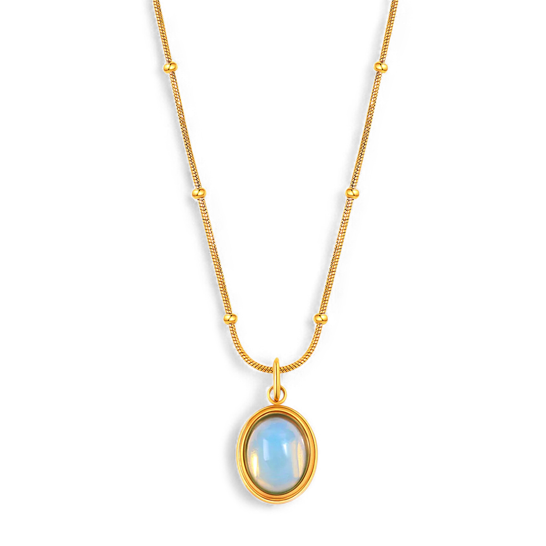 Aquamarine Gemstone Necklace