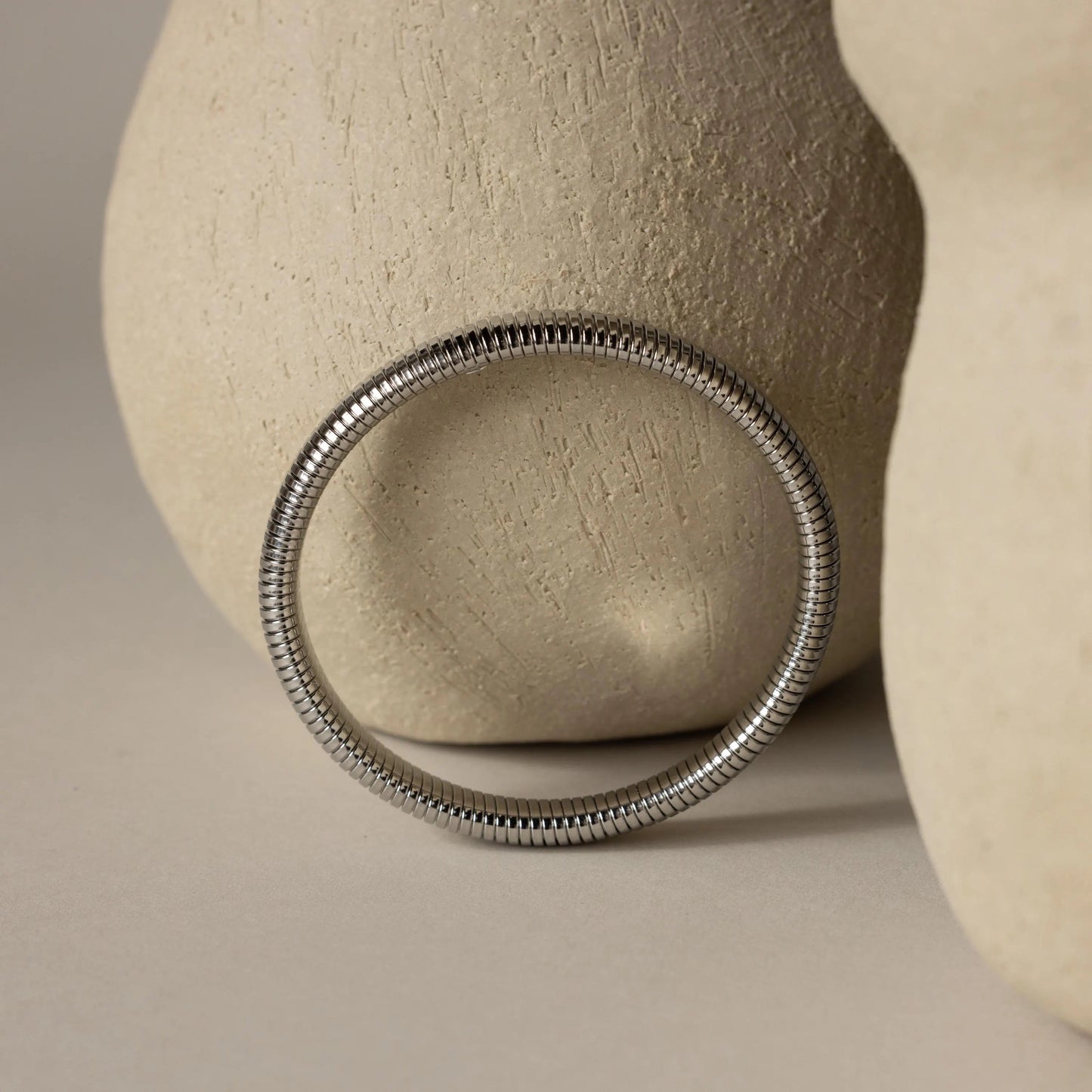 Thick Snake Chain Bangle