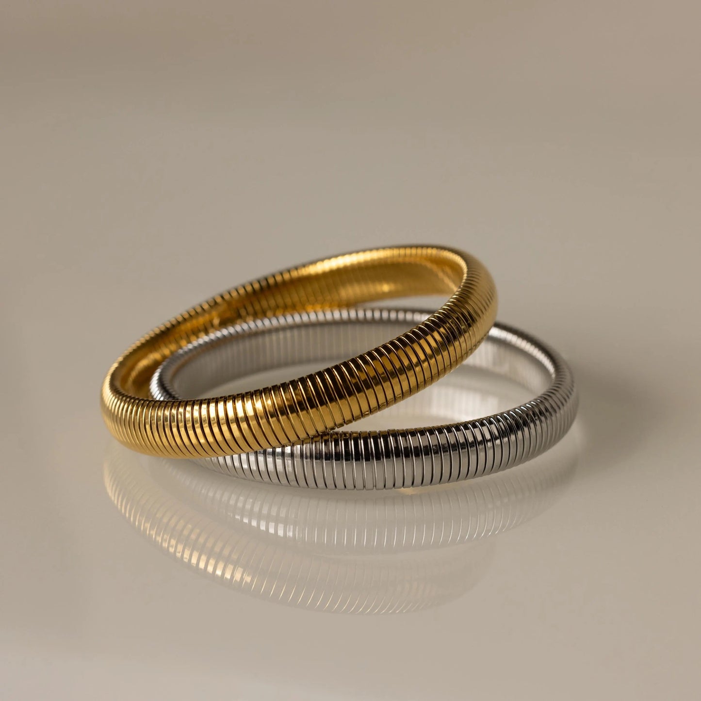 Thick Snake Chain Bangle