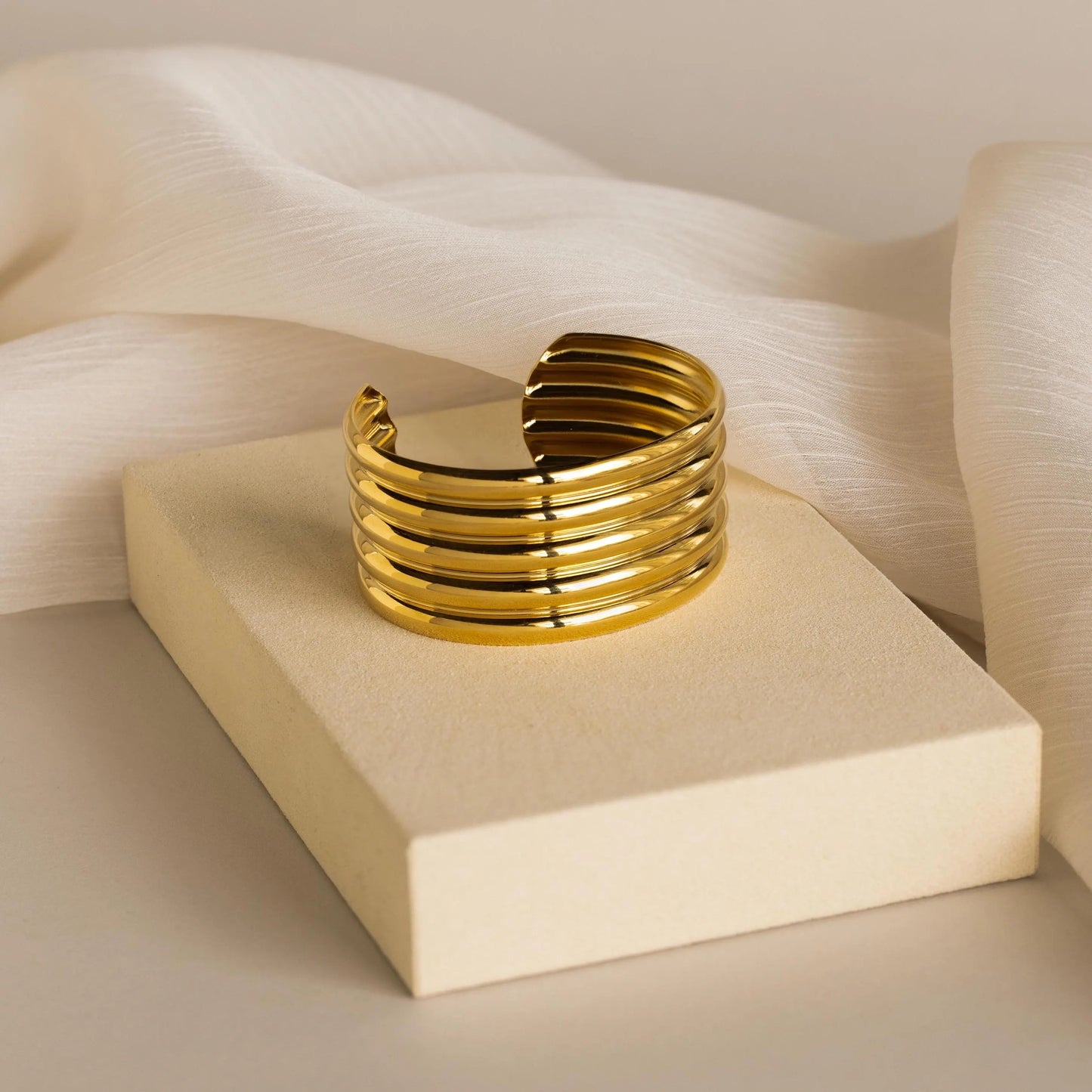 Ribbed Cuff Bracelet