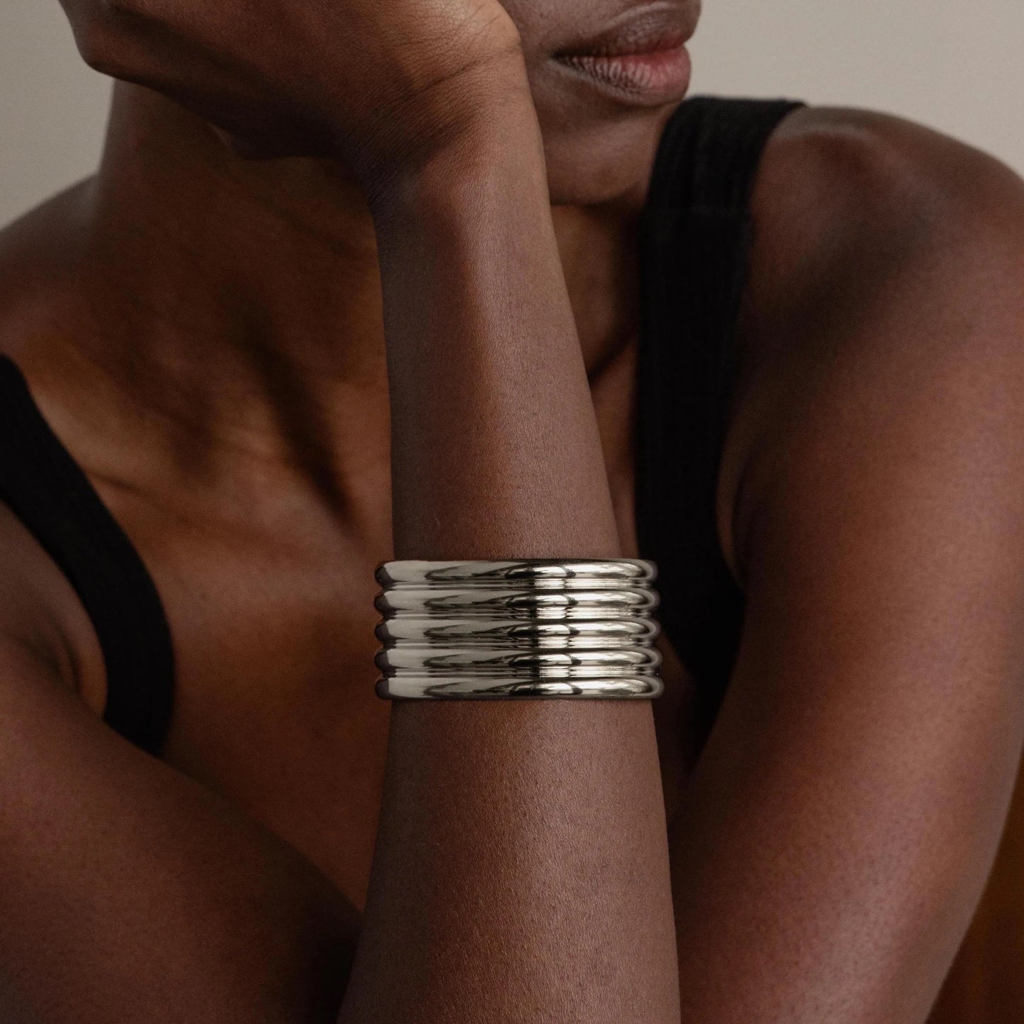 Ribbed Cuff Bracelet