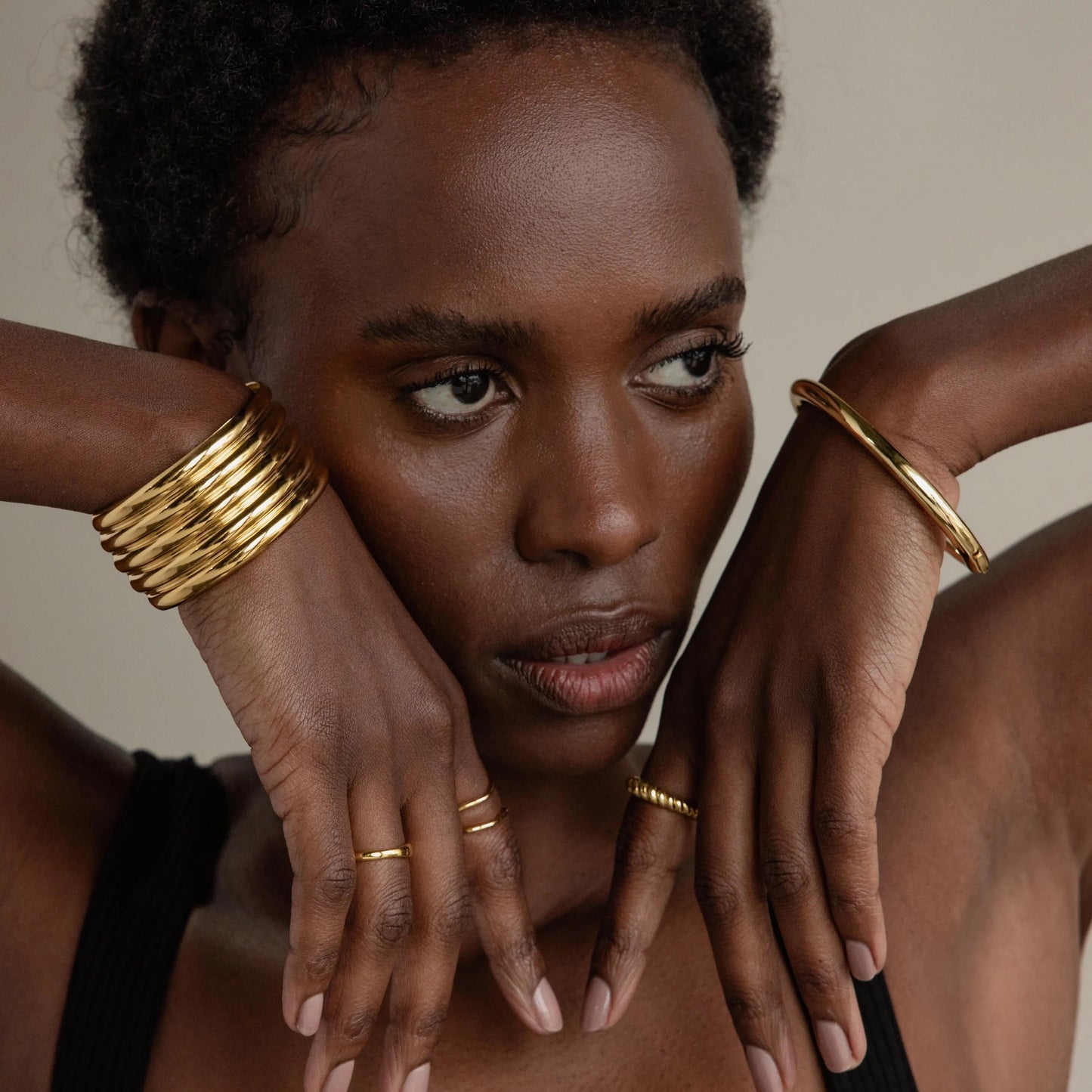 Ribbed Cuff Bracelet