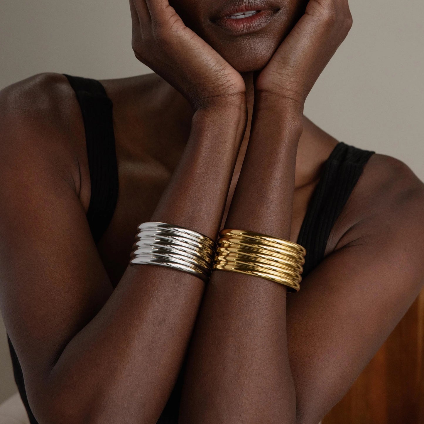 Ribbed Cuff Bracelet