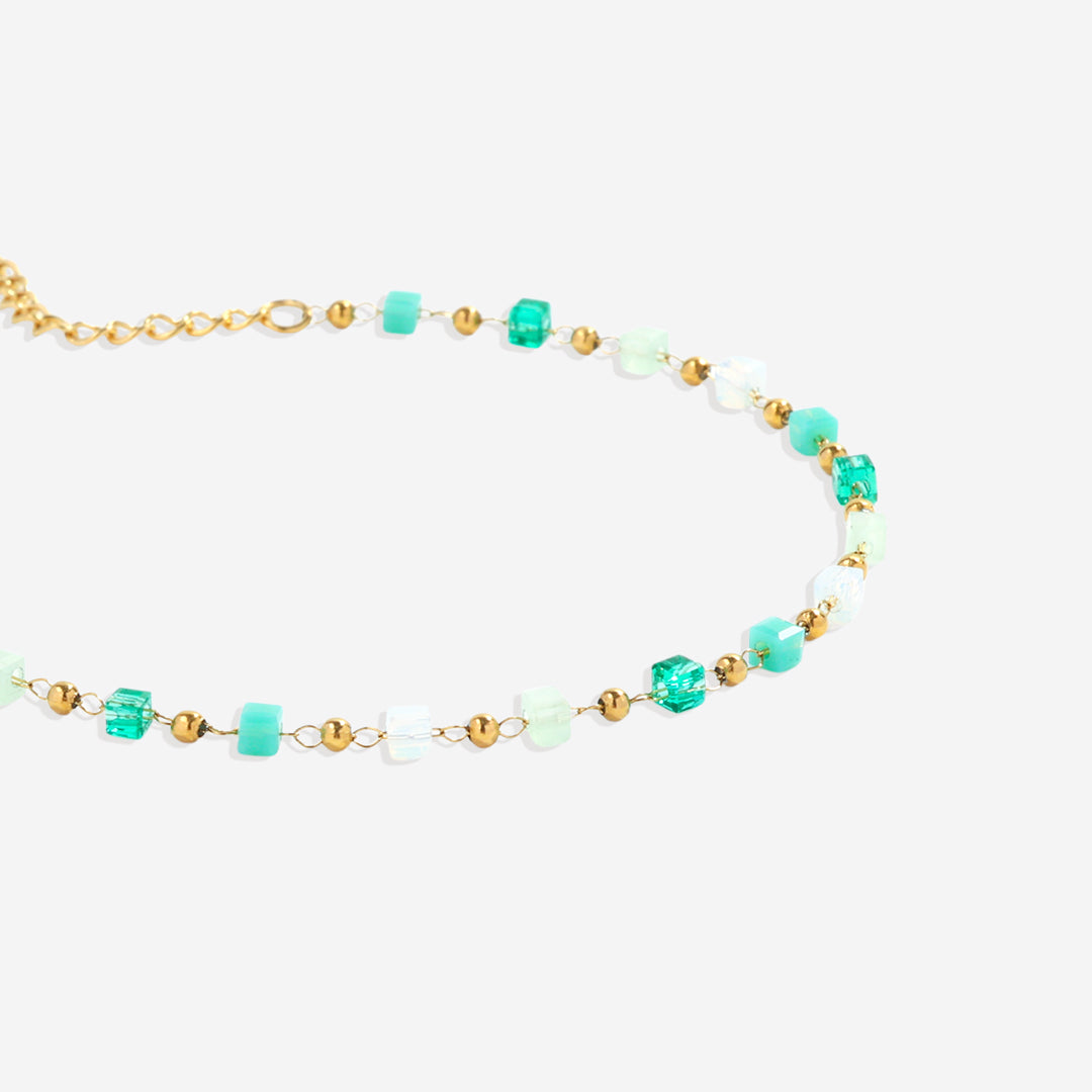 Beaded Beach Bracelet and Choker Necklace Set