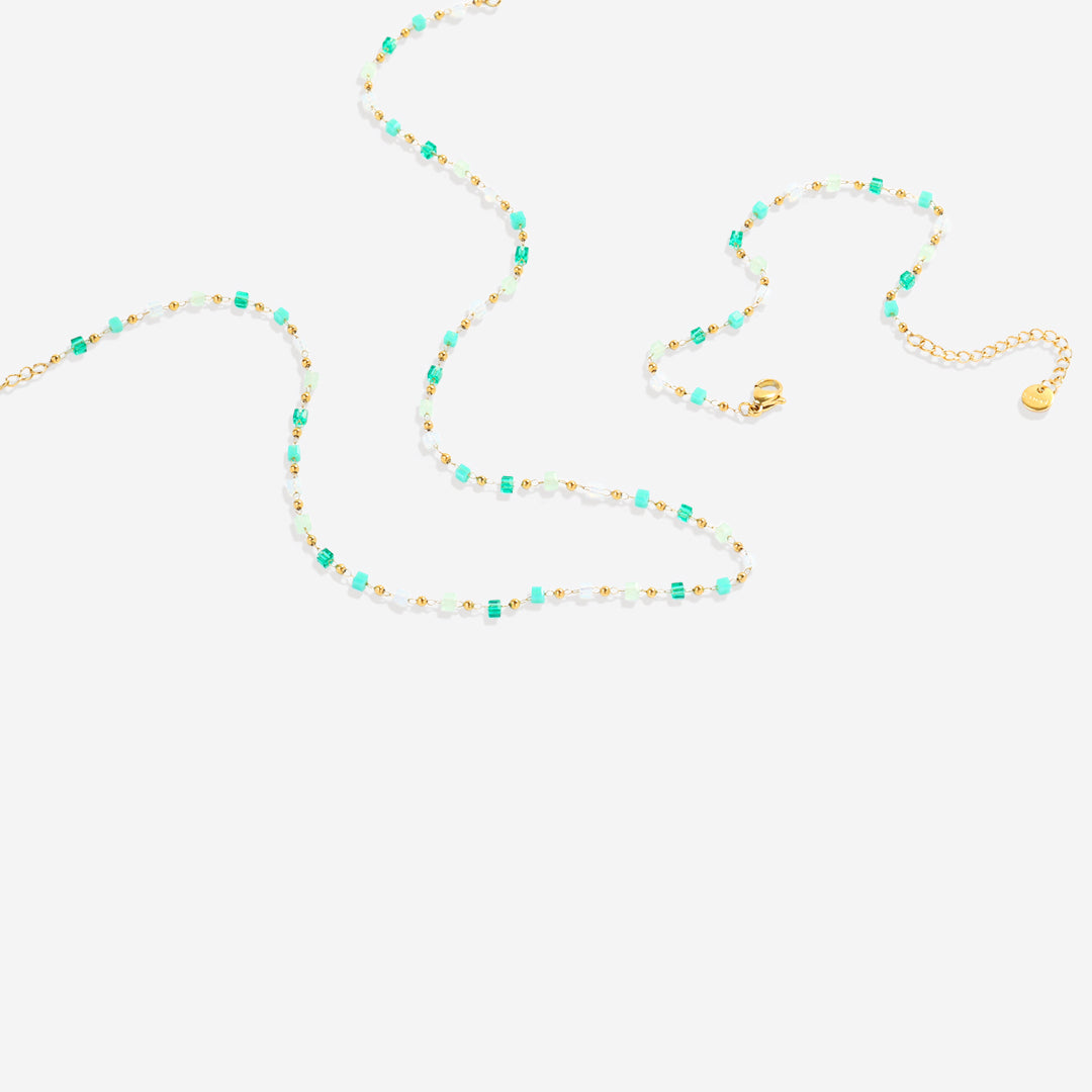 Beaded Beach Bracelet and Choker Necklace Set