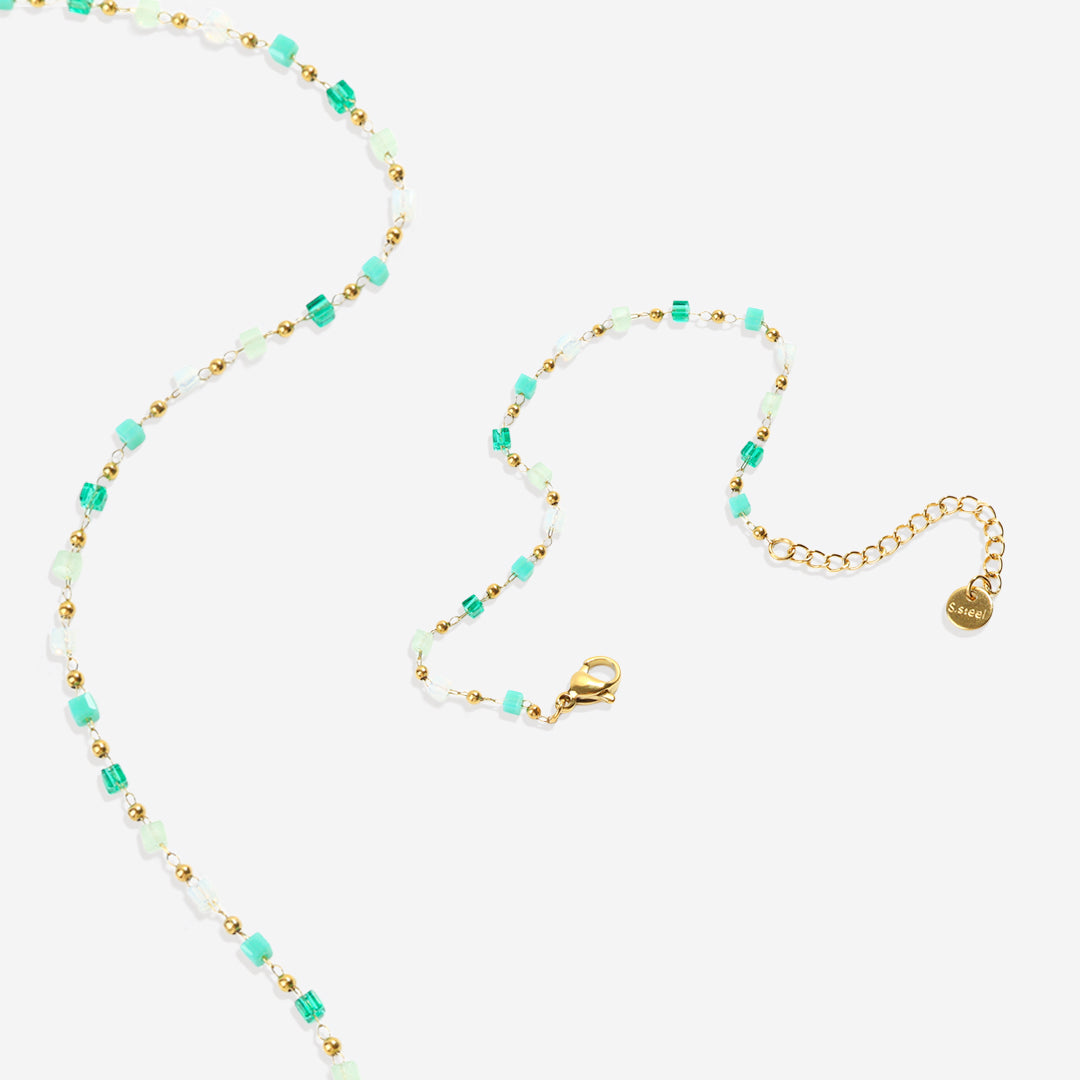 Beaded Beach Bracelet and Choker Necklace Set