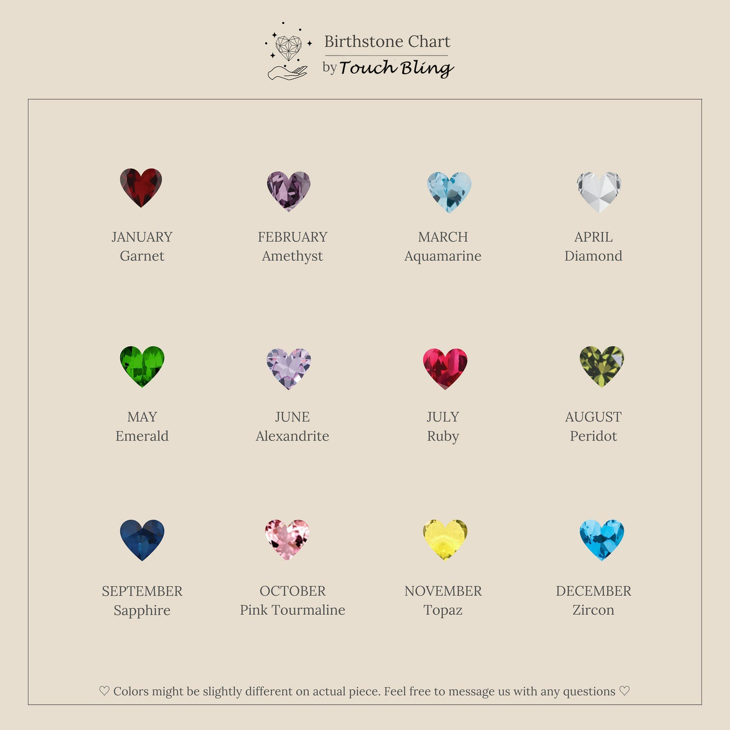 Tiny Heart Birthstone Ring