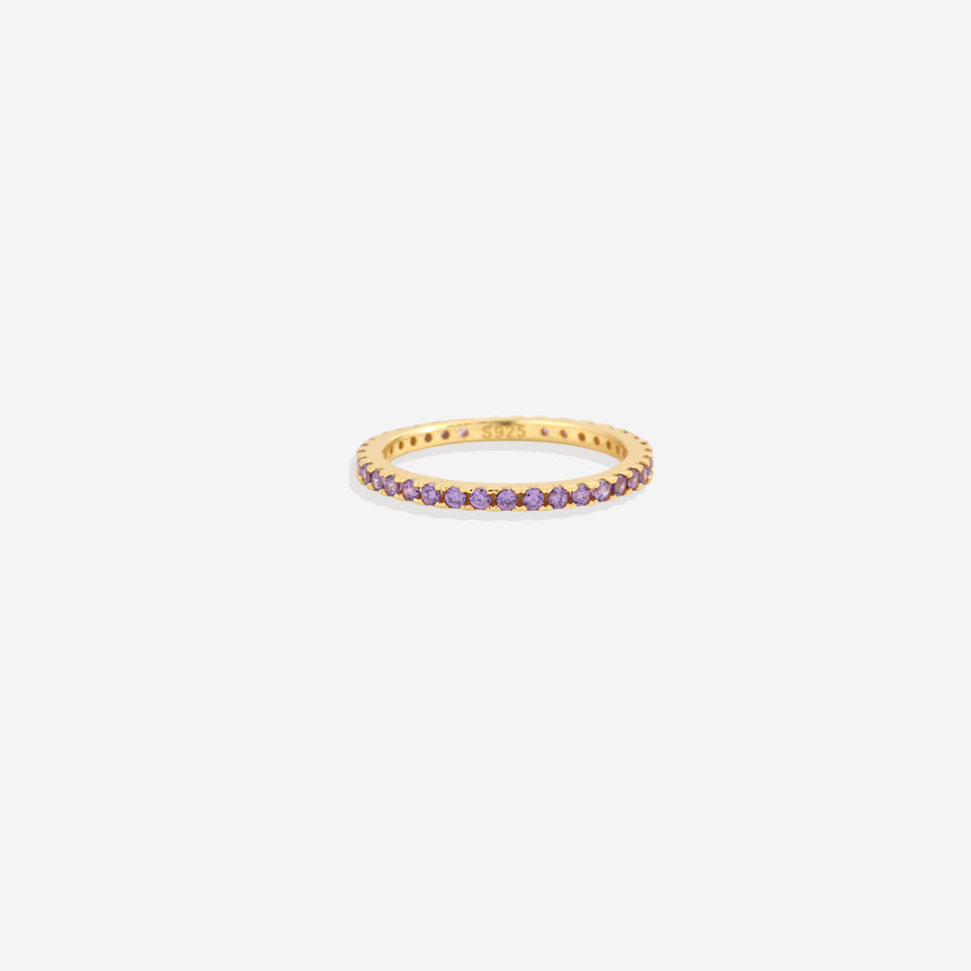 Birthstone Eternity Stacking Ring