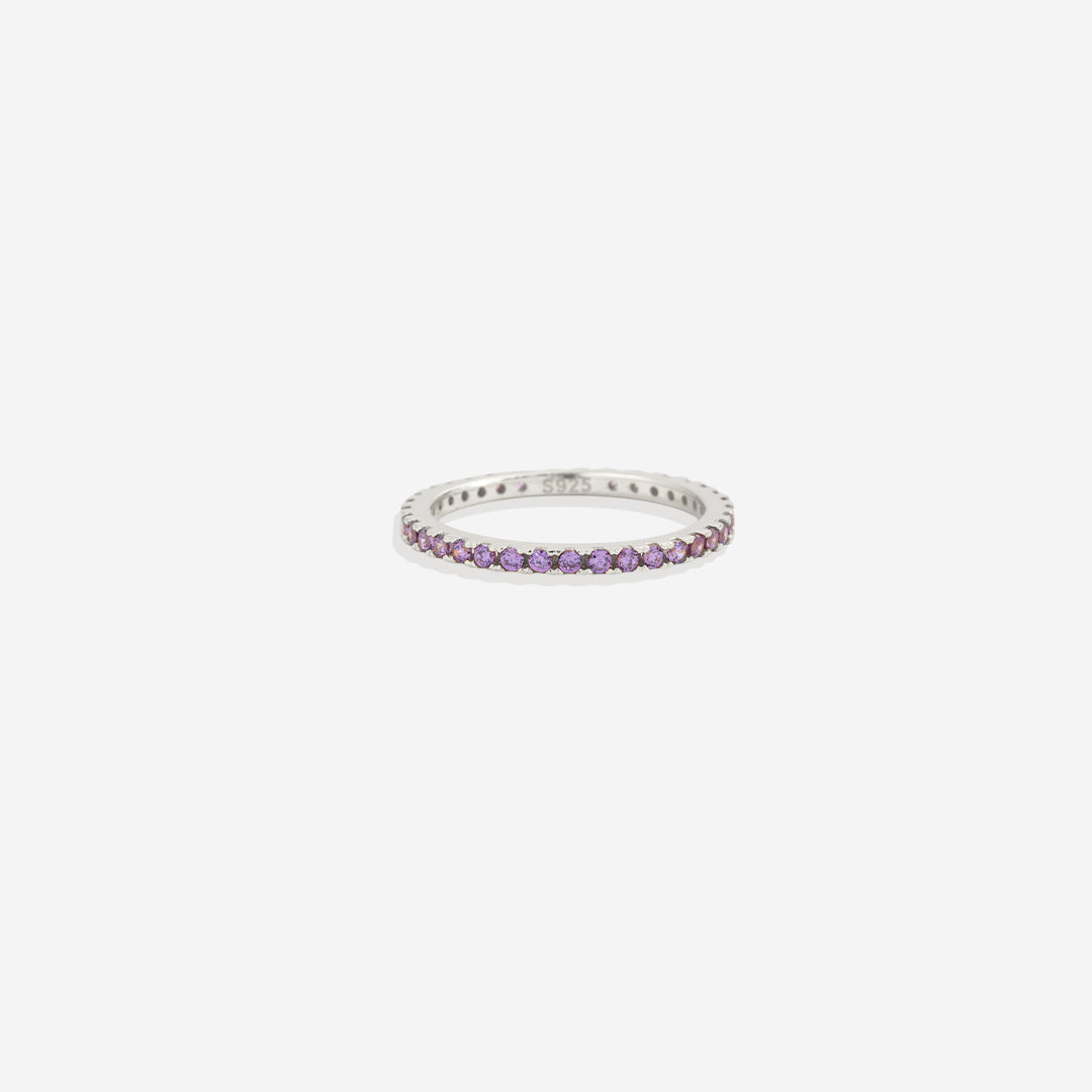 Birthstone Eternity Stacking Ring