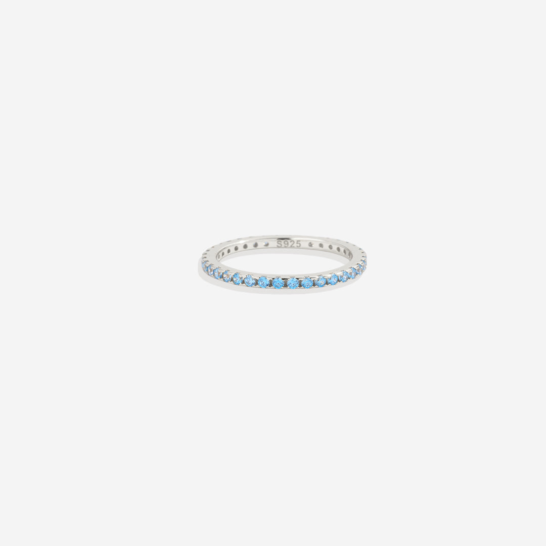 Birthstone Eternity Stacking Ring
