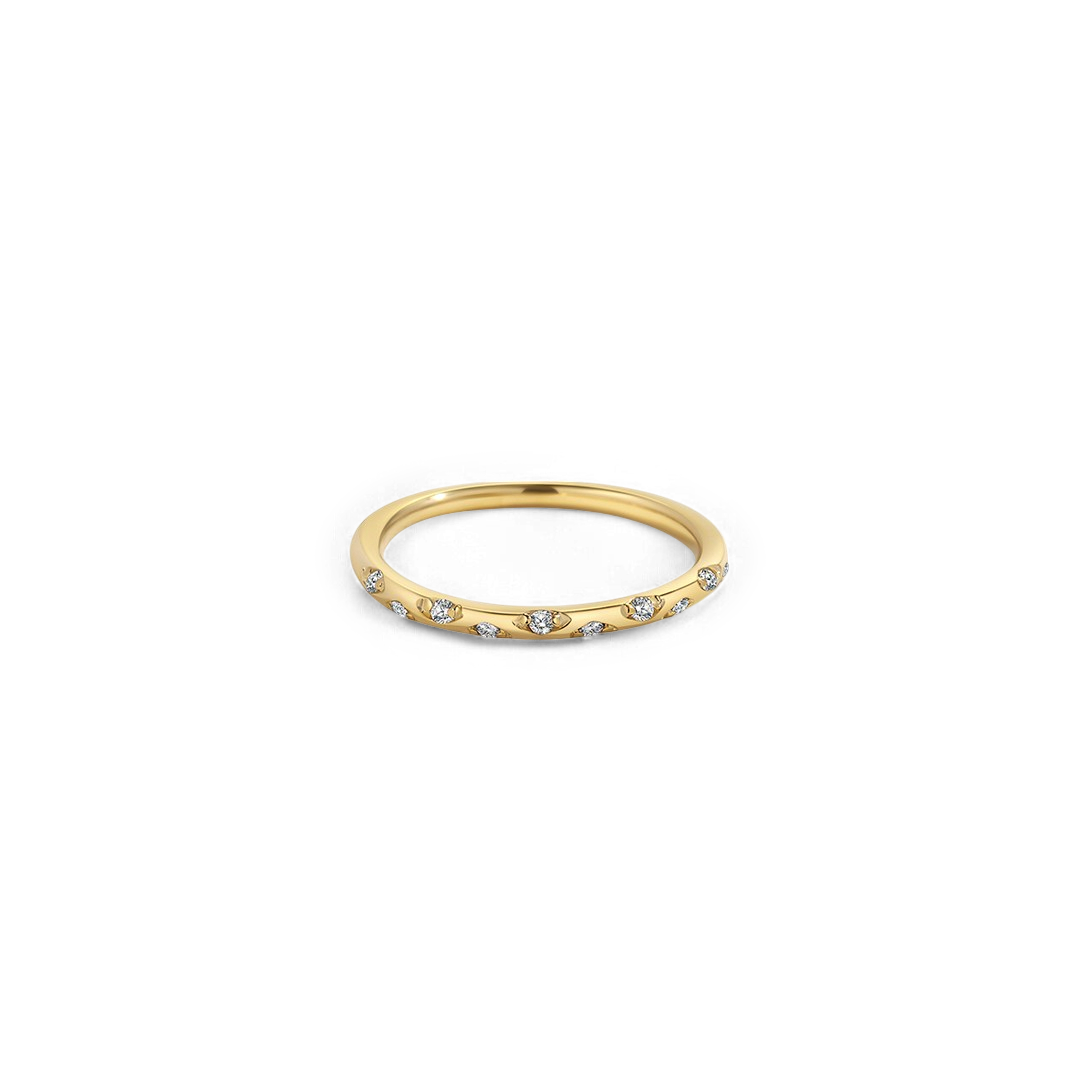 Dainty Birthstone Constellation Band
