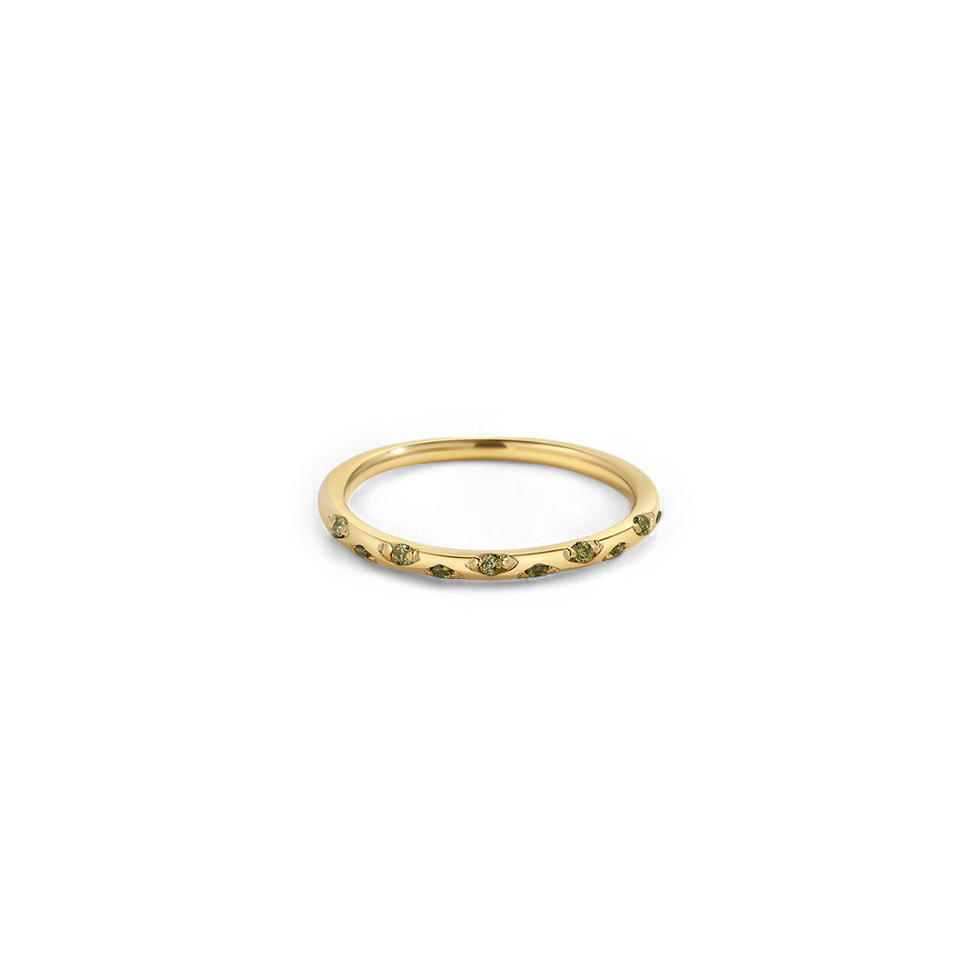 Dainty Birthstone Constellation Band