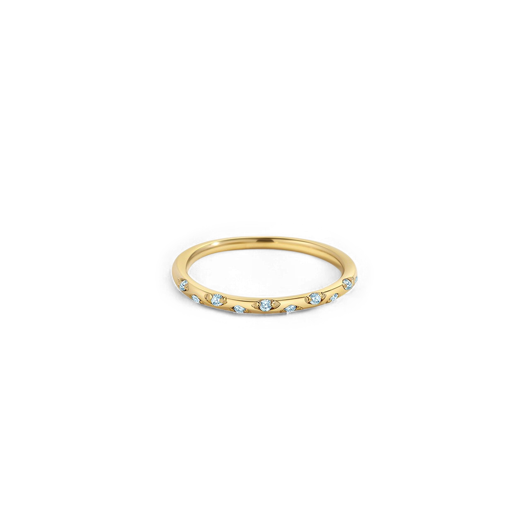 Dainty Birthstone Constellation Band