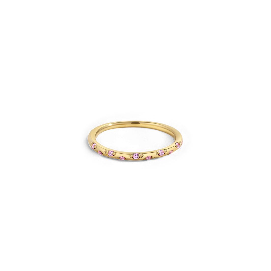 Dainty Birthstone Constellation Band