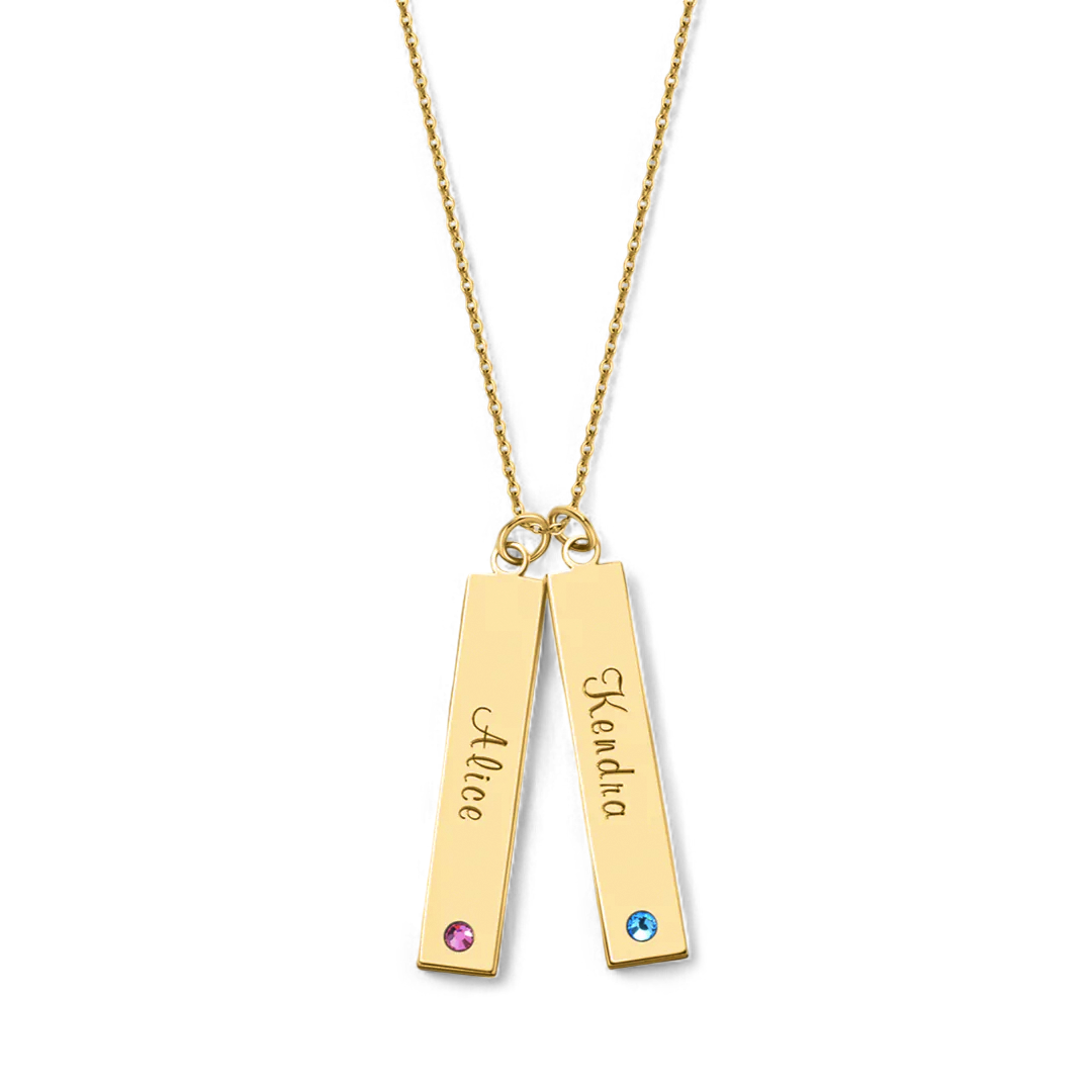Birthstone Bar Necklace