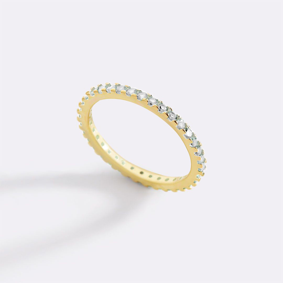 Birthstone Eternity Stacking Ring