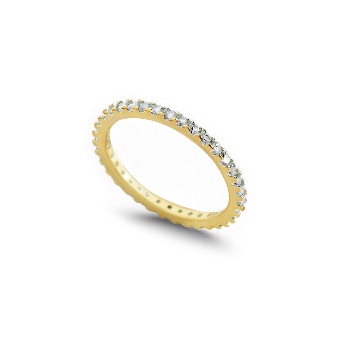 Birthstone Eternity Stacking Ring