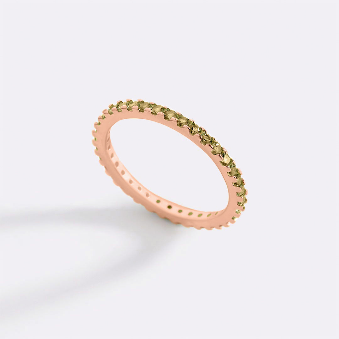 Birthstone Eternity Stacking Ring