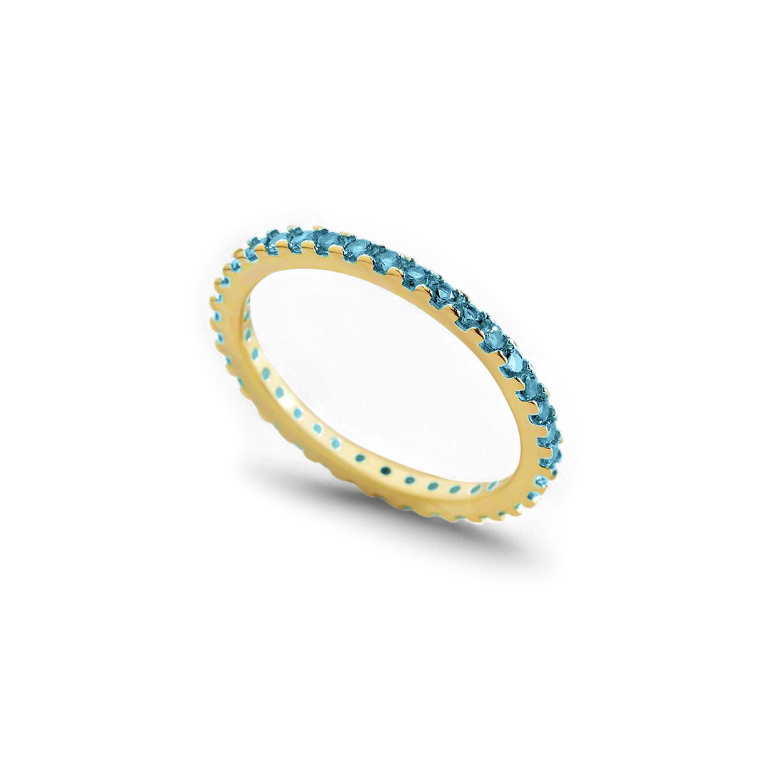 Birthstone Eternity Stacking Ring