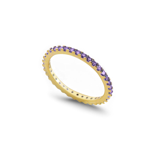 Birthstone Eternity Stacking Ring