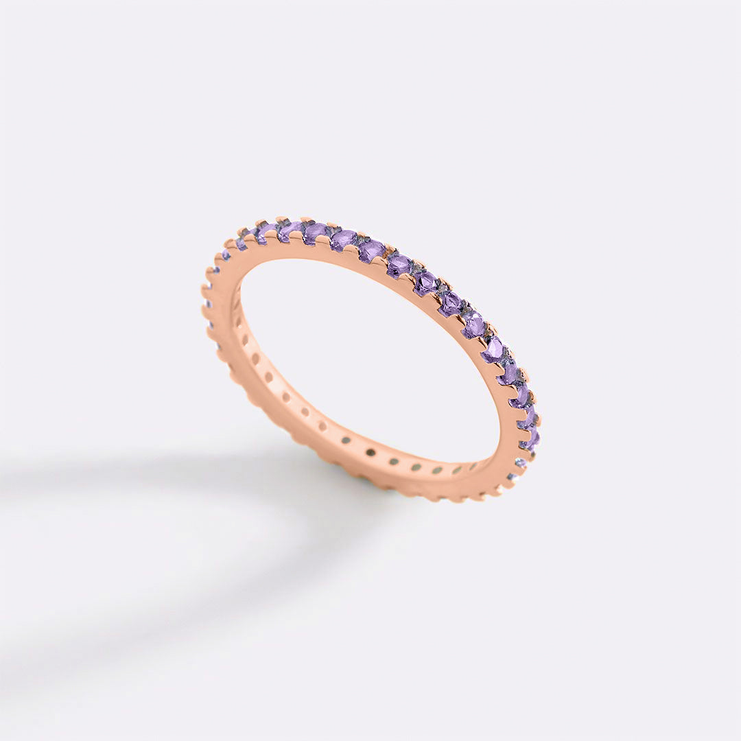 Birthstone Eternity Stacking Ring