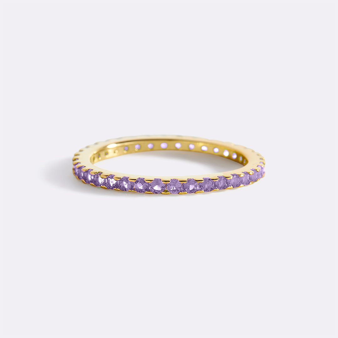 Birthstone Eternity Stacking Ring