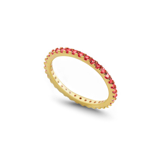 Birthstone Eternity Stacking Ring