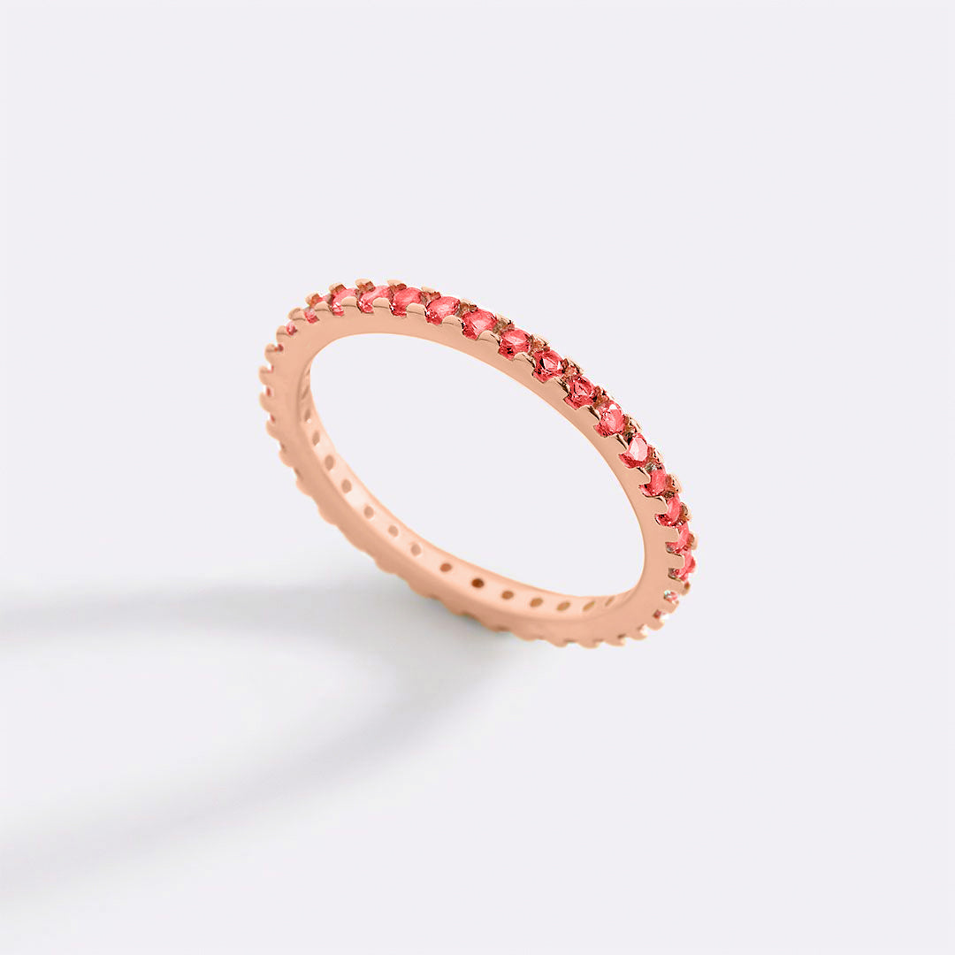 Birthstone Eternity Stacking Ring