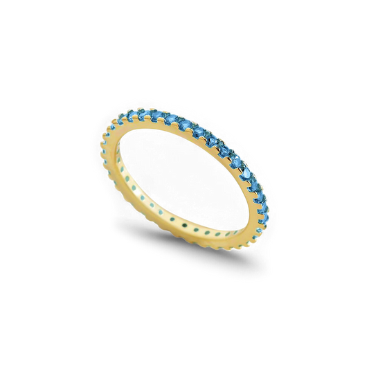 Birthstone Eternity Stacking Ring
