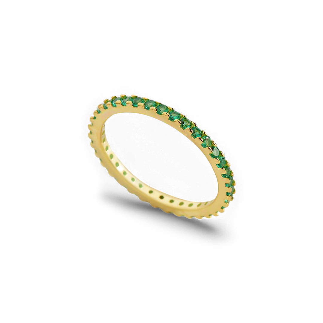 Birthstone Eternity Stacking Ring